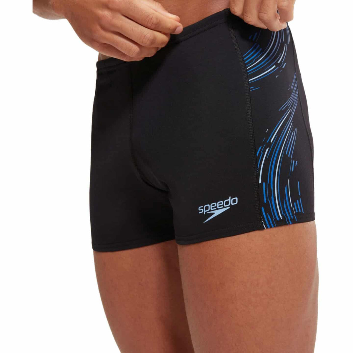 Speedo END +Tech Panel Aquashort M, Black / Curious Blue