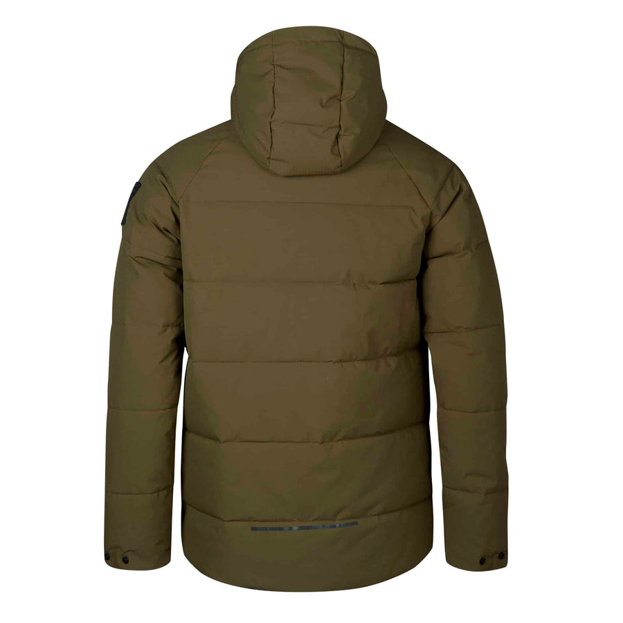 Halti Kinapori Unisex puffer anorak, Dark Olive Green