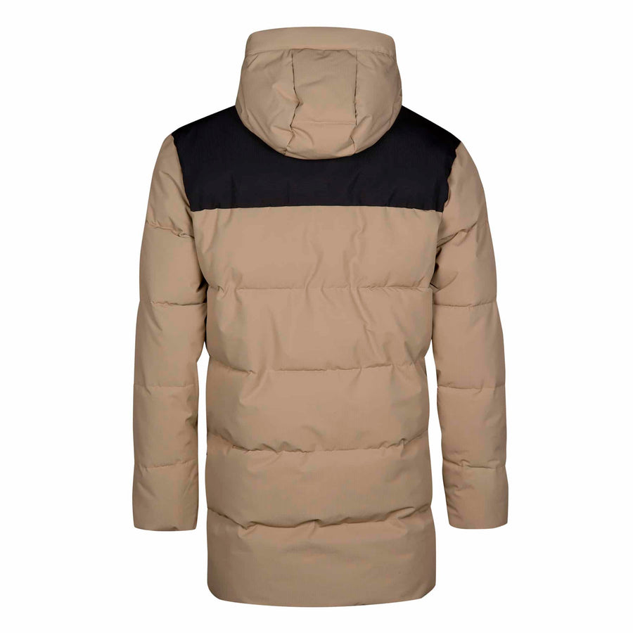 Halti Linjat M puffer parka, Petrified Oak Beige