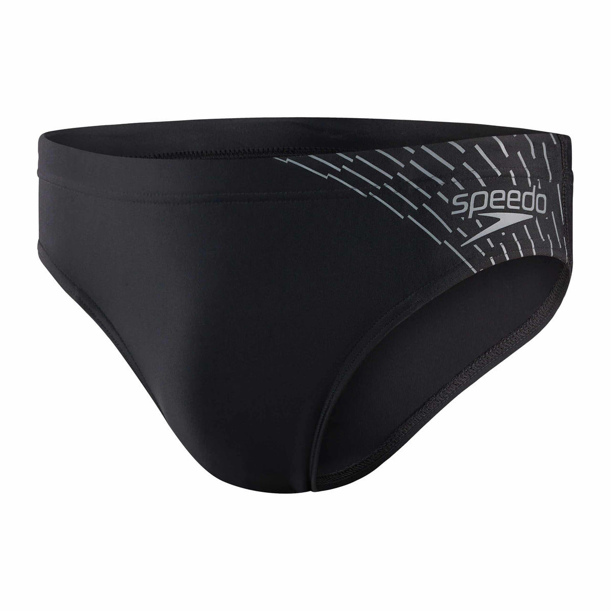 speedo medley logo 7cm brief, black/ardesia