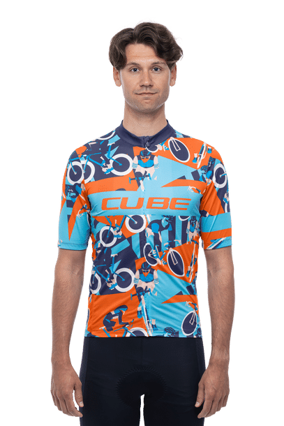 CUBE BLACKLINE Jersey CMPT S/S blue´n´orange