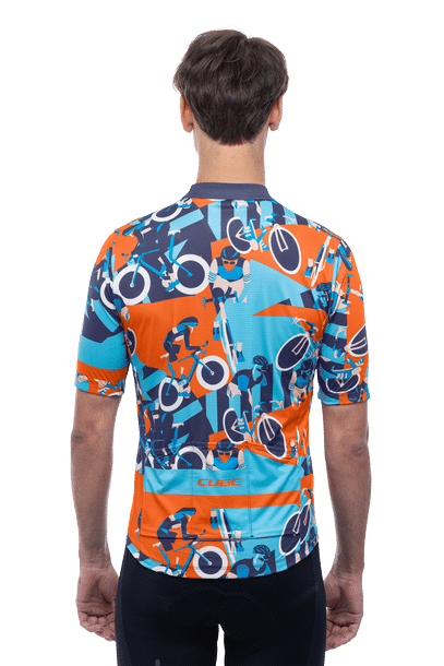 CUBE BLACKLINE Jersey CMPT S/S blue´n´orange