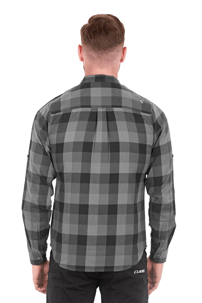 CUBE Work Shirt L/S grey check