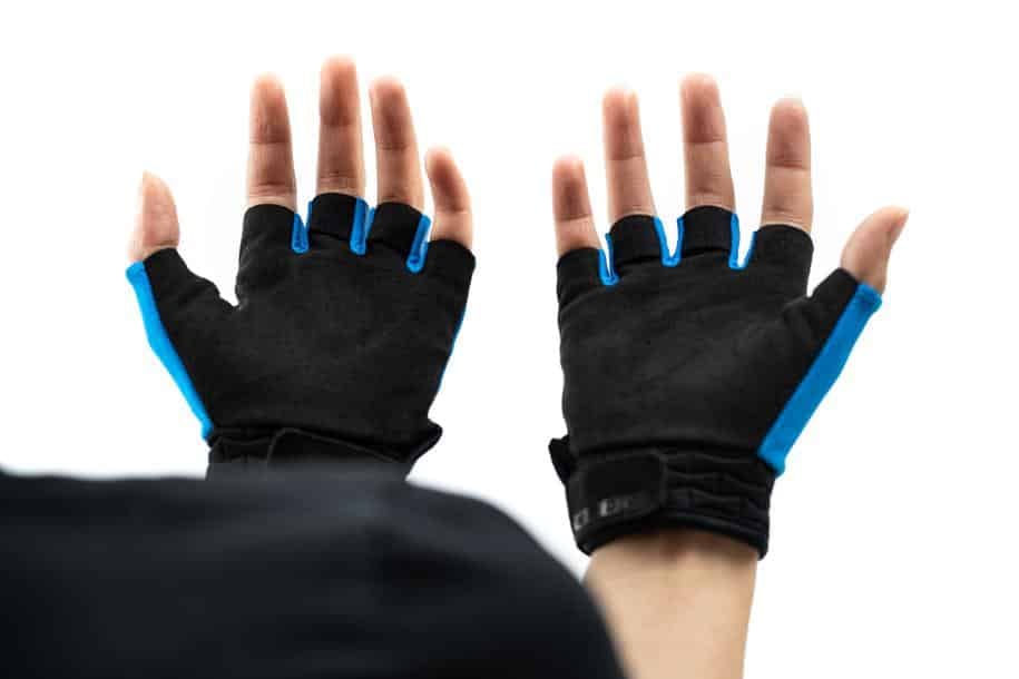 CUBE Gloves Performance Junior short finger blue