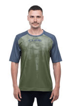 CUBE ATX Round Neck Jersey TM S/S olive´n´grey