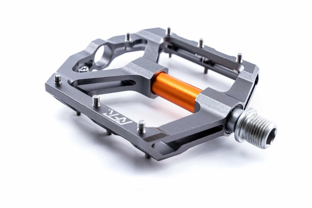 Cube RFR Pedals Flat SLT 2.0 grey´n´orange