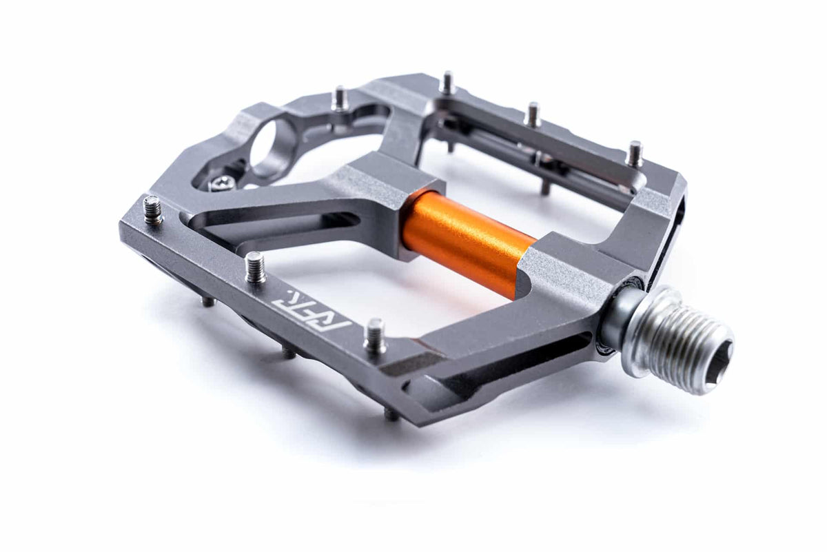 Cube RFR Pedals Flat SLT 2.0 grey´n´orange