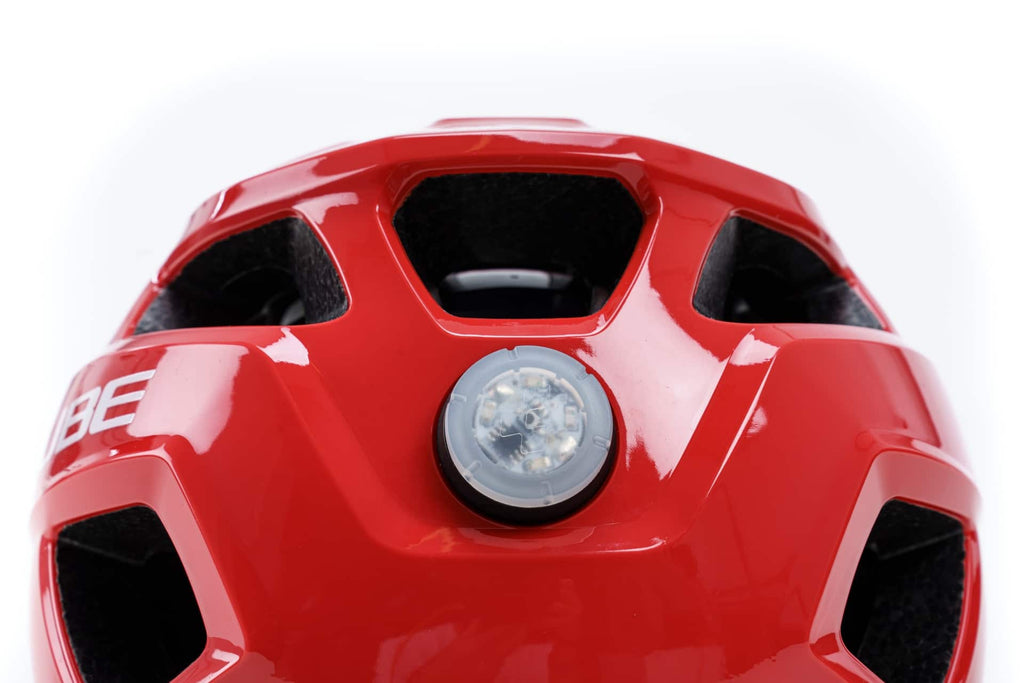 CUBE Helmet LINOK glossy red