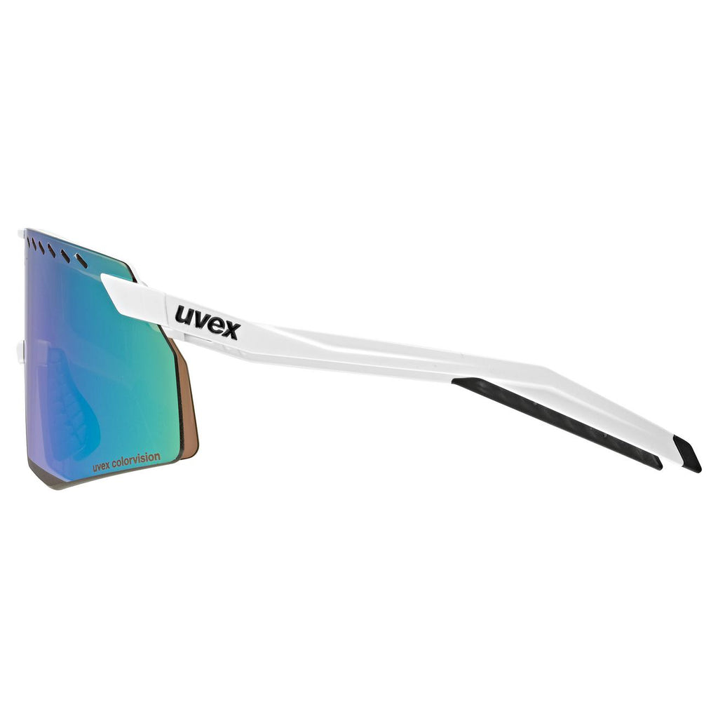 uvex pace stage CV white matt/mir.green