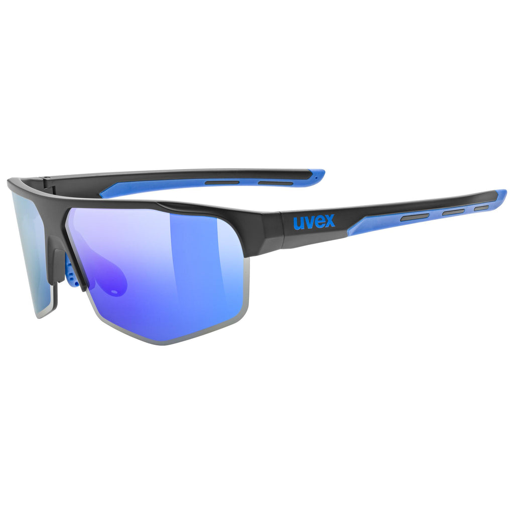 uvex axos set black matt / mir.blue