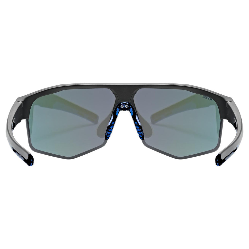 uvex axos set black matt / mir.blue