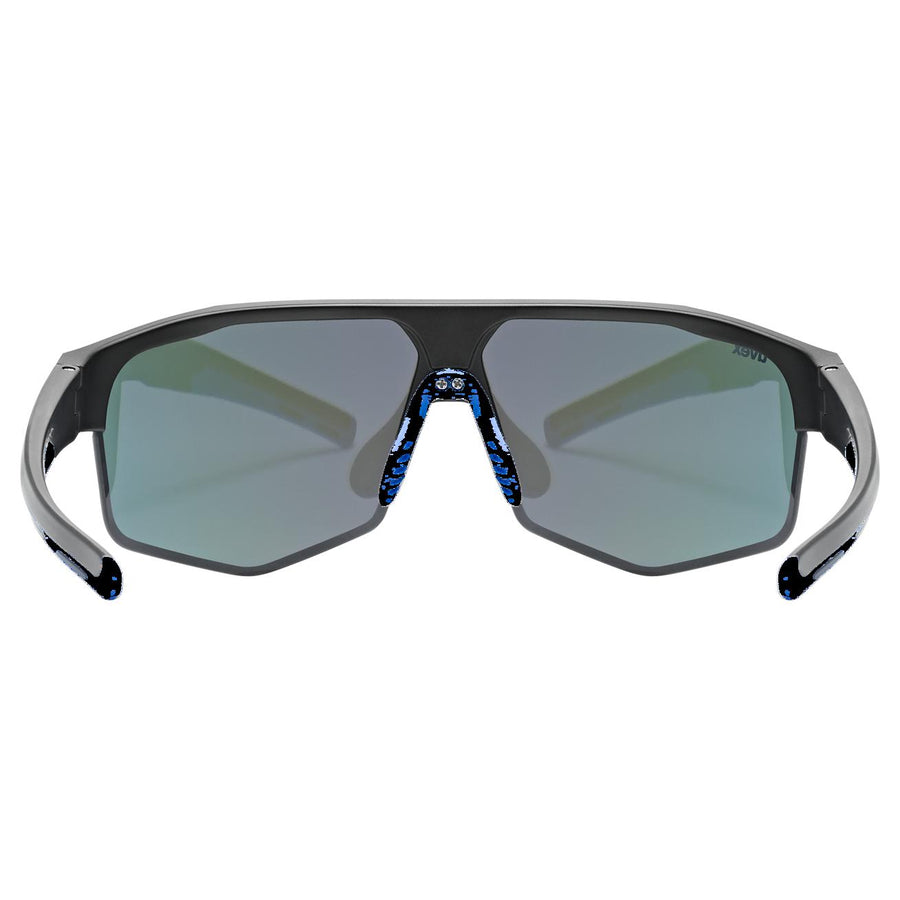 uvex axos set black matt / mir.blue