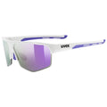 uvex axos set white matt / mir.purple