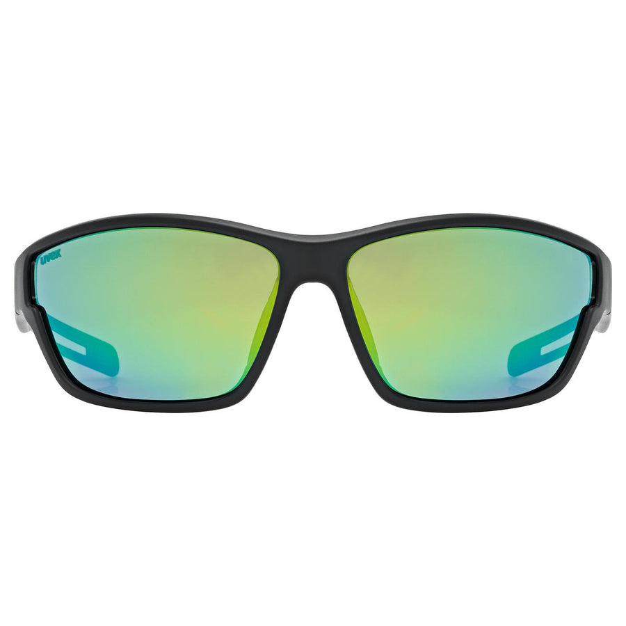 uvex sportstyle 806 black matt/mir.green