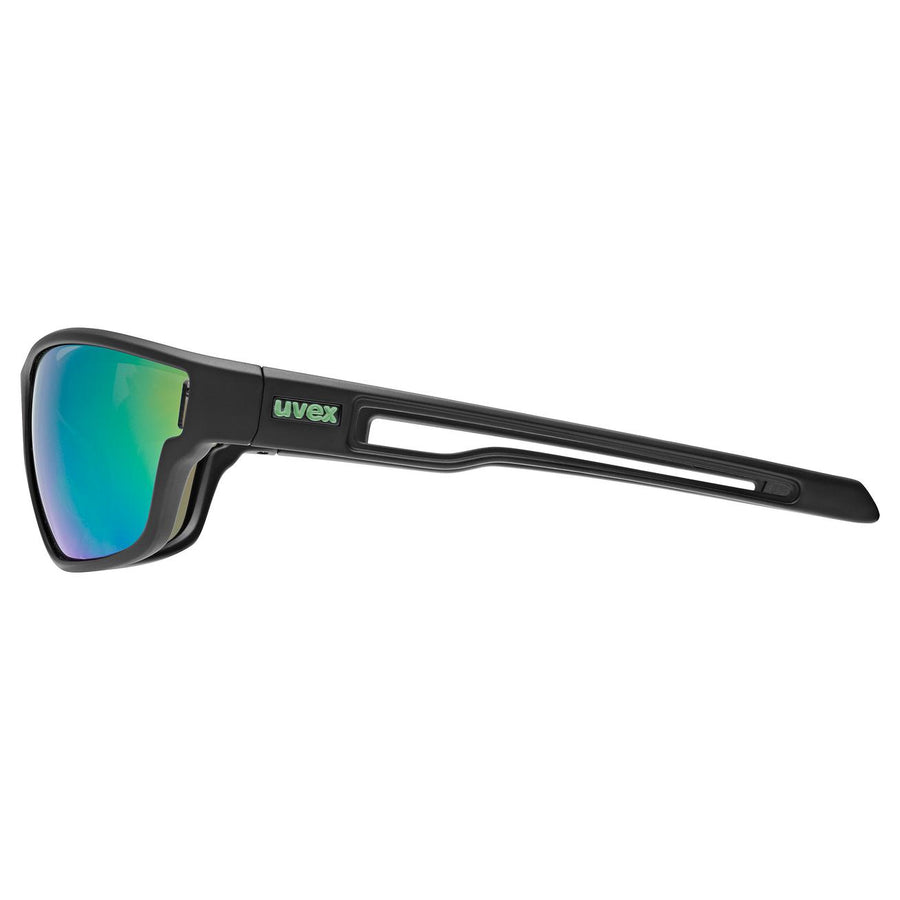 uvex sportstyle 806 black matt/mir.green