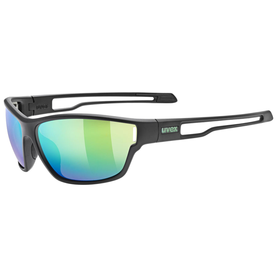 uvex sportstyle 806 black matt/mir.green