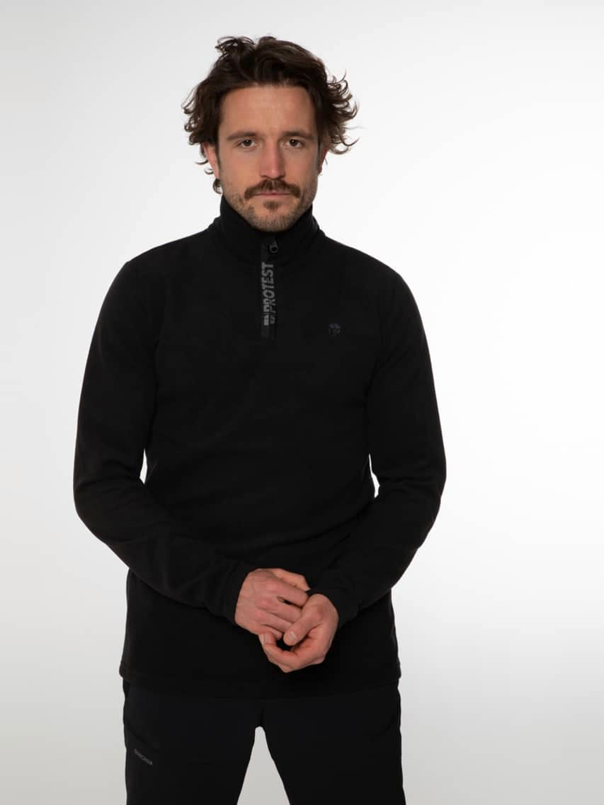 Protest PERFECTO 1/4 zip top, True Black
