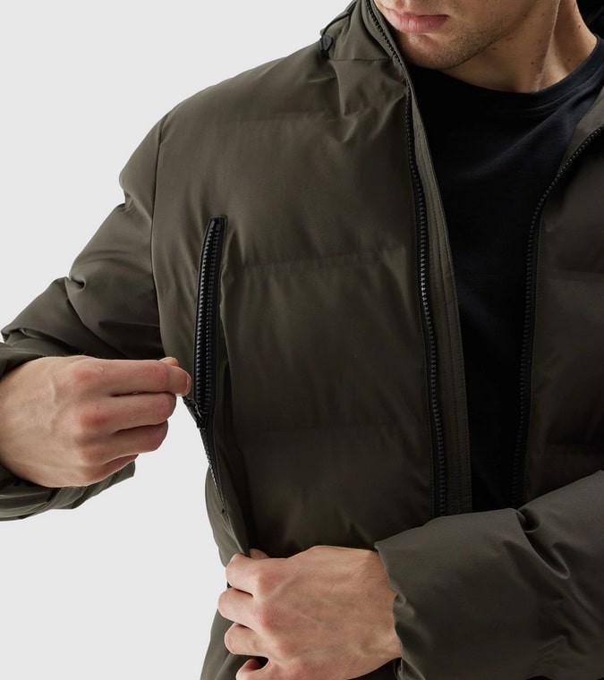 4F DOWN JACKET , KHAKI