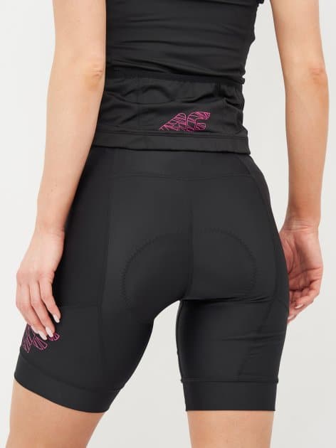 4F WOMEN'S CYCLING SHORTS, DEEP BLK