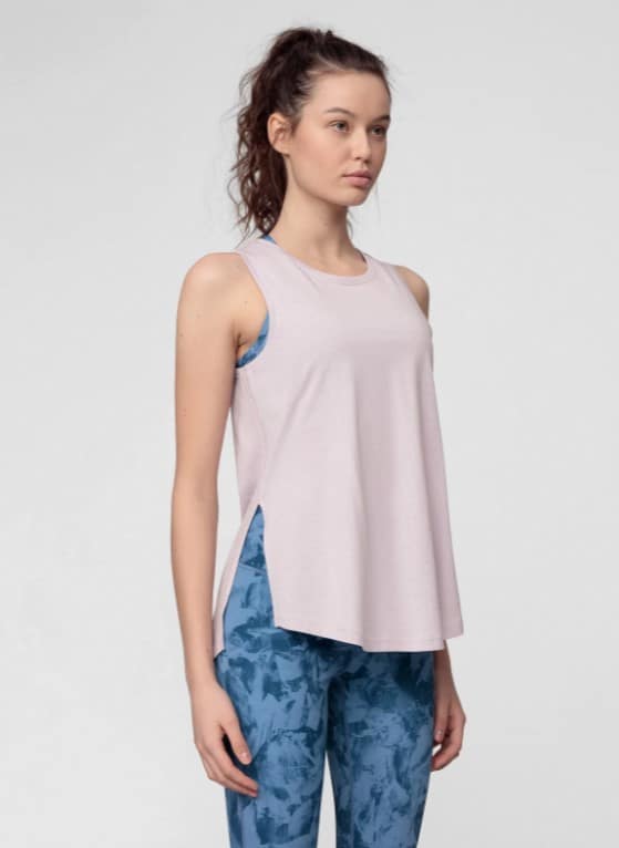 4F WOMEN'S T-SHIRT, LIGHT VIOLET