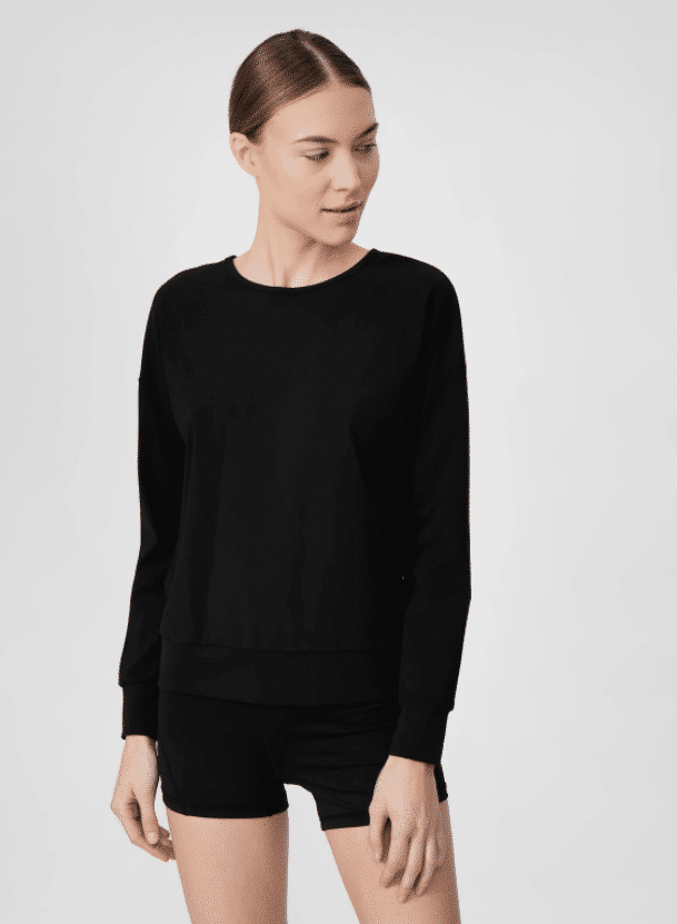 4F WOMEN'S SWEATSHIRT , DEEP BLACK
