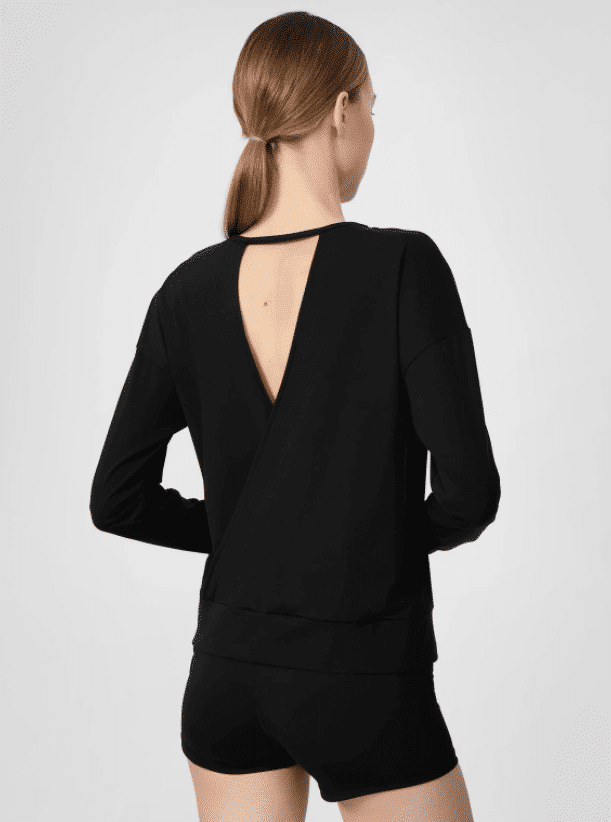 4F WOMEN'S SWEATSHIRT , DEEP BLACK