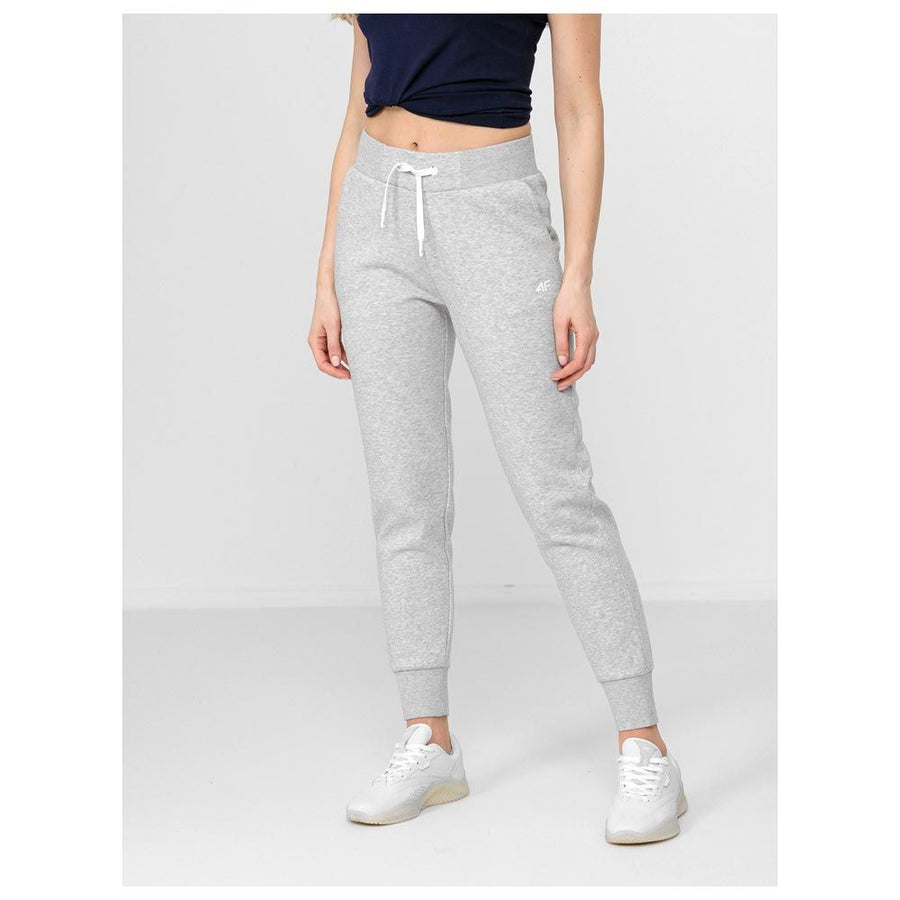 4F WOMEN'S TROUSERS , COLD LIGHT GREY MELANGE