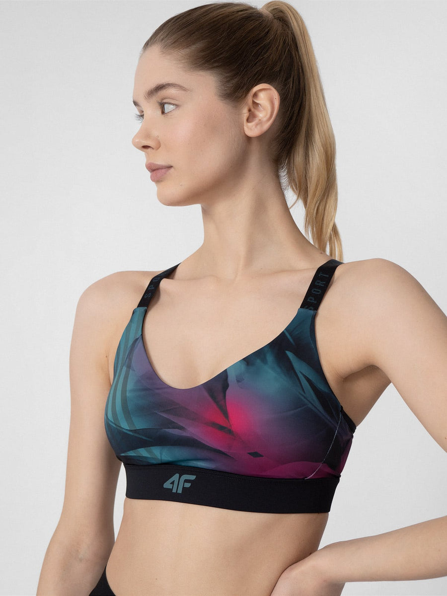 4F SPORTS BRA , MULTICOLOUR 1 ALLOVER