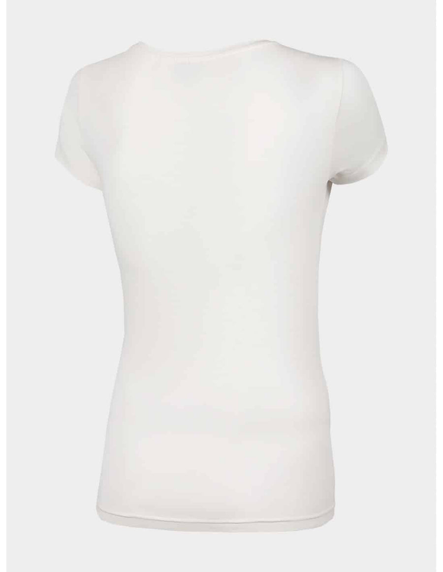 4F WOMEN'S T-SHIRT, CREME