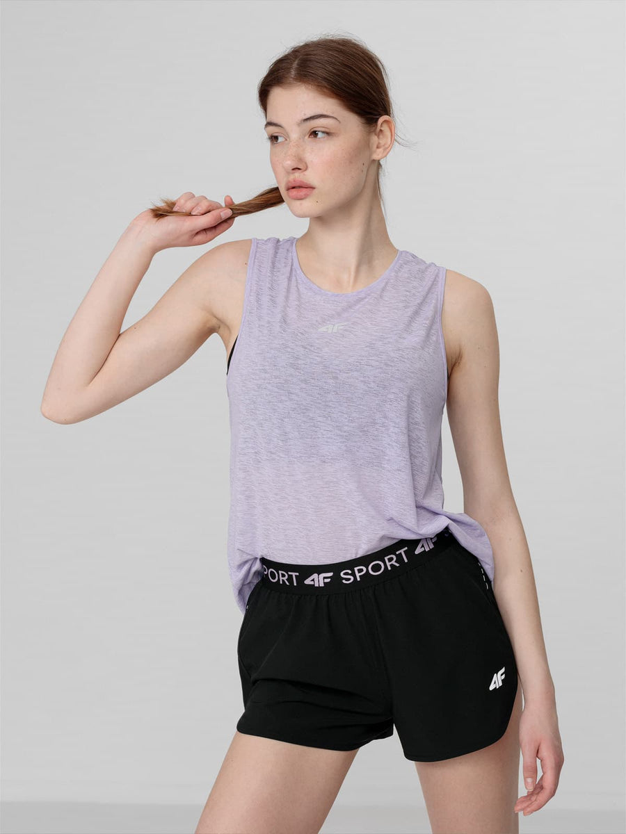 4F WOMEN'S FUNCTIONAL T-SHIRT, LIGHT VIOLET