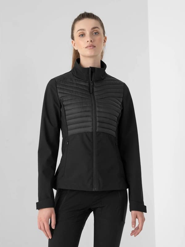 4F WOMEN'S SOFTSHELL DEEP BLACK
