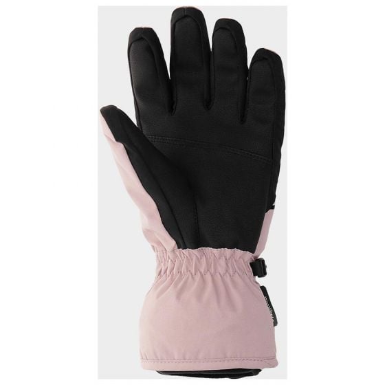4F SKI GLOVES , LIGHT PINK