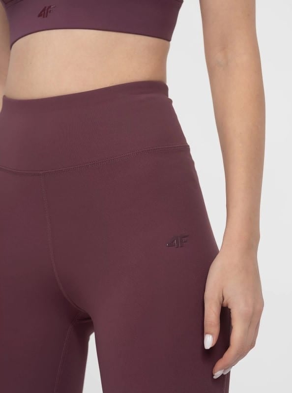 4F WOMEN'S FUNCTIONAL TROUSERS, BURGUNDY