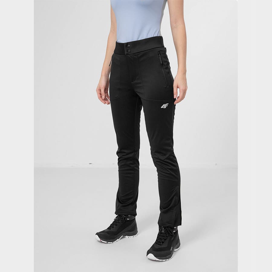 4F WOMEN'S FUNCTIONAL TROUSERS, DEEP BLACK