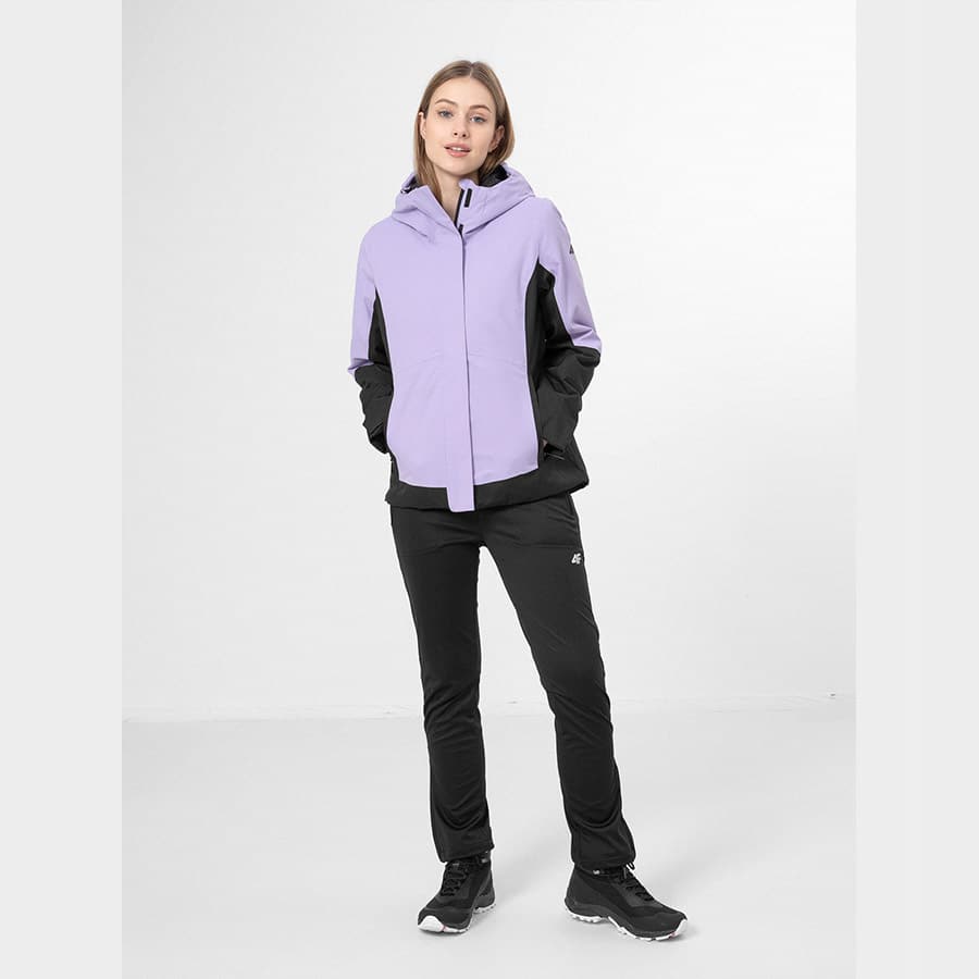 4F WOMEN'S FUNCTIONAL TROUSERS, DEEP BLACK
