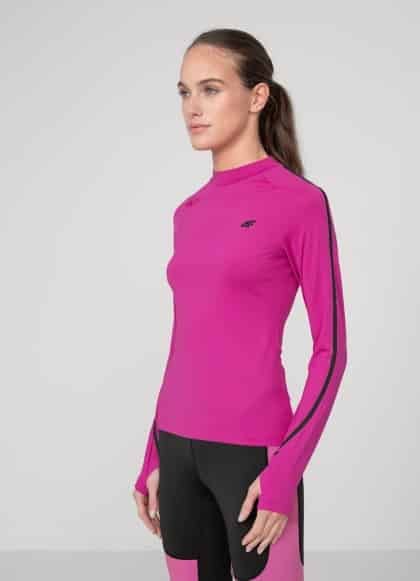 4F WOMEN'S FUNCTIONAL LONGSLEEVE, HOT PINK