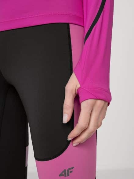 4F WOMEN'S FUNCTIONAL LONGSLEEVE, HOT PINK