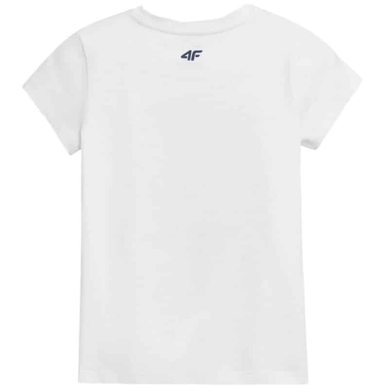 4F GIRL'S T-SHIRT, WHITE