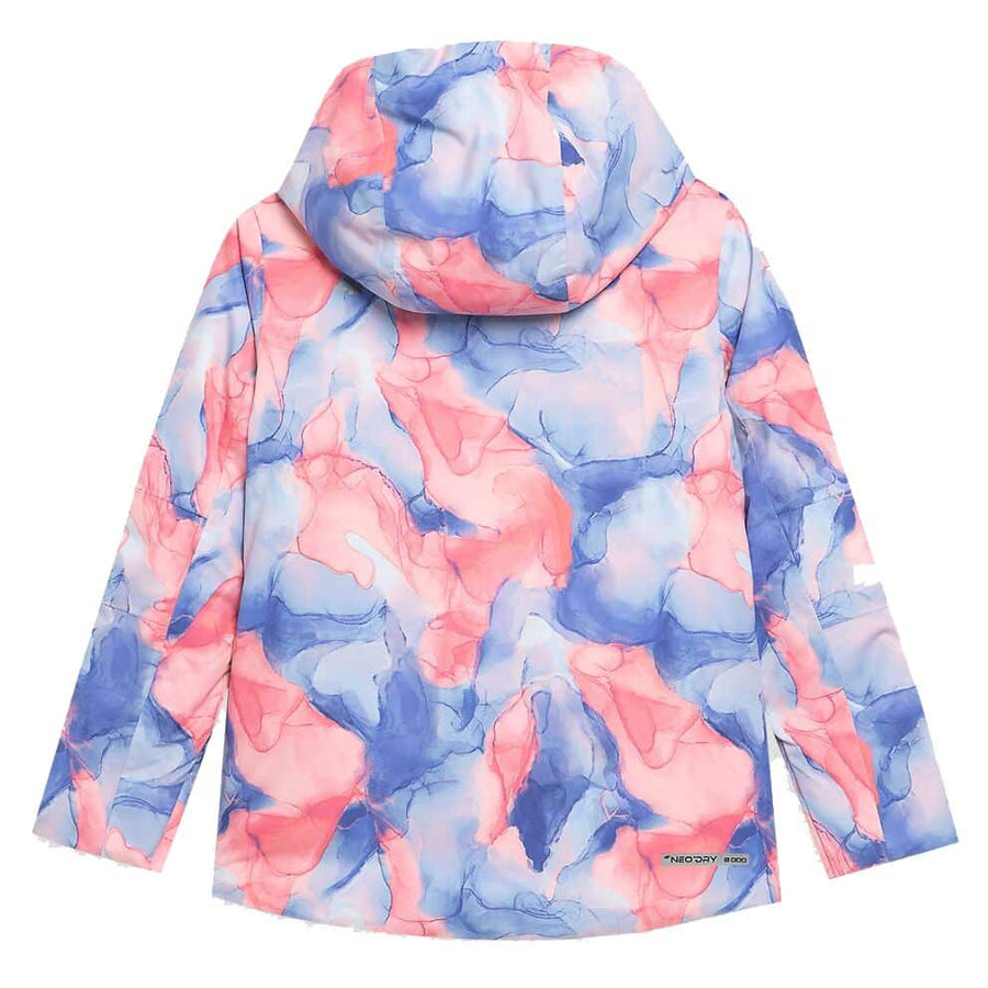 4F GIRL'S SKI JACKET, LIGHT PINK ALLOVER