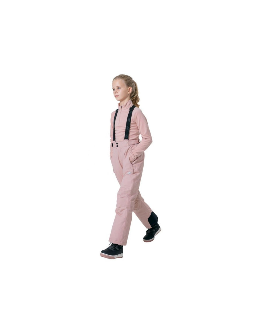 4F GIRL'S SKI TROUSERS , LIGHT PINK