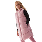 4f Jaw23tvjaf046 56s Vest Jacket Light Pink