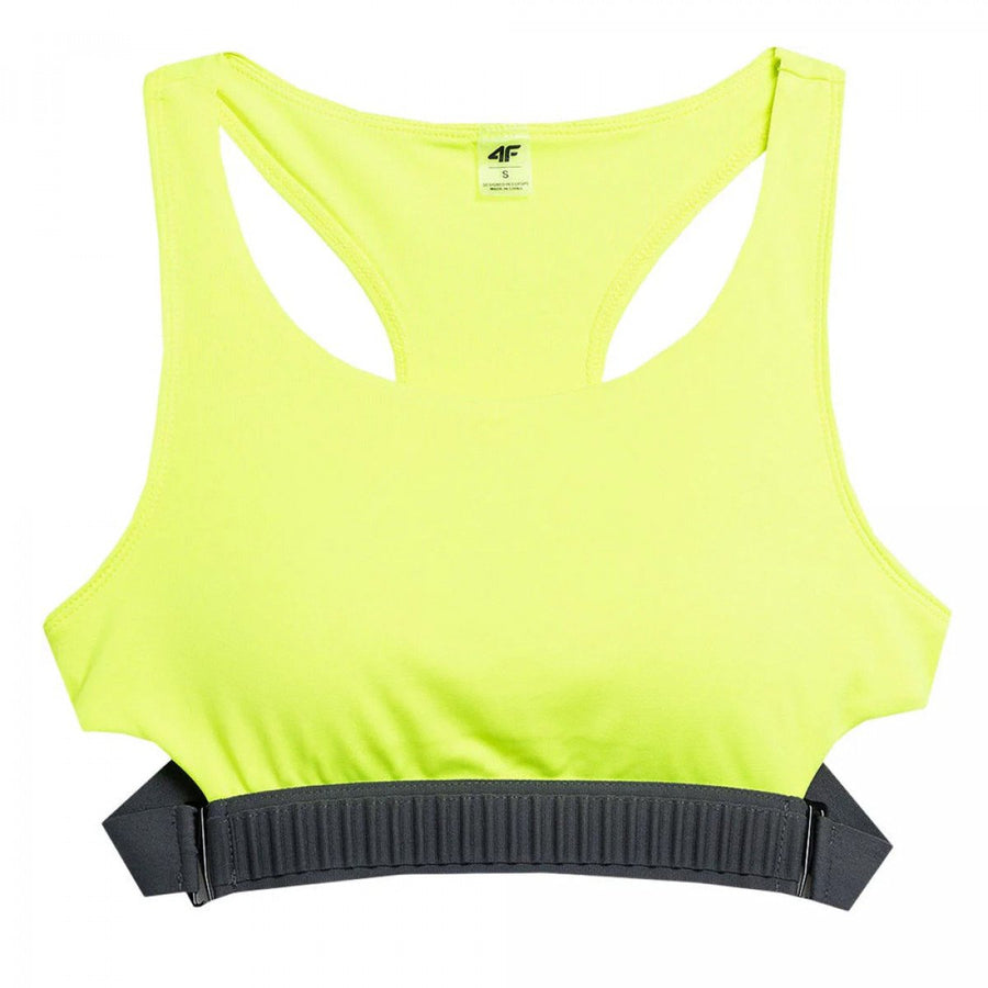 4F SPORT BRA, CANARY GREEN