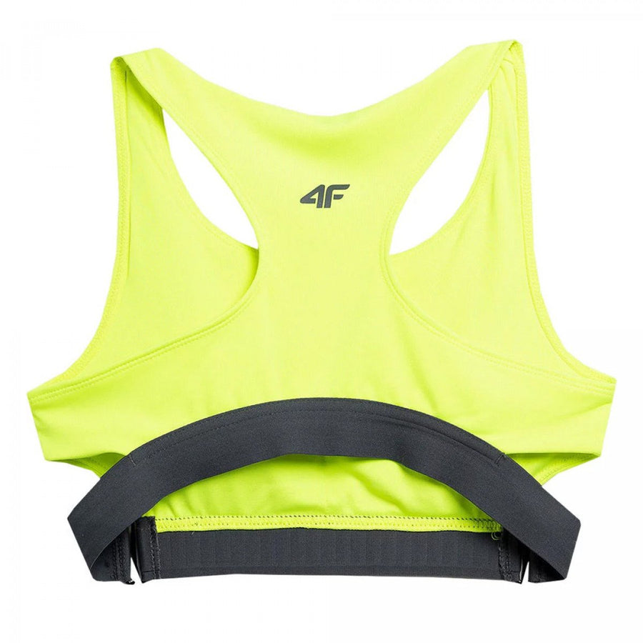 4F SPORT BRA, CANARY GREEN