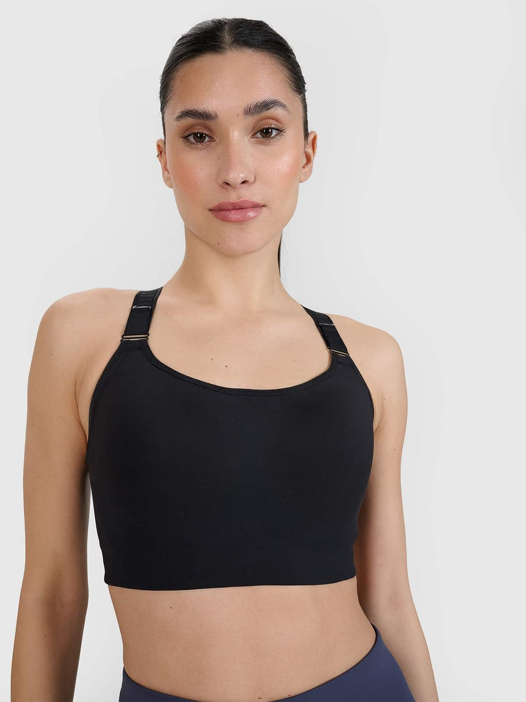 4F SPORT BRA, DEEP BLACK/163