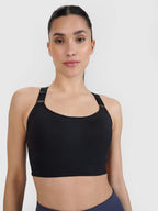 4F SPORT BRA, DEEP BLACK/163