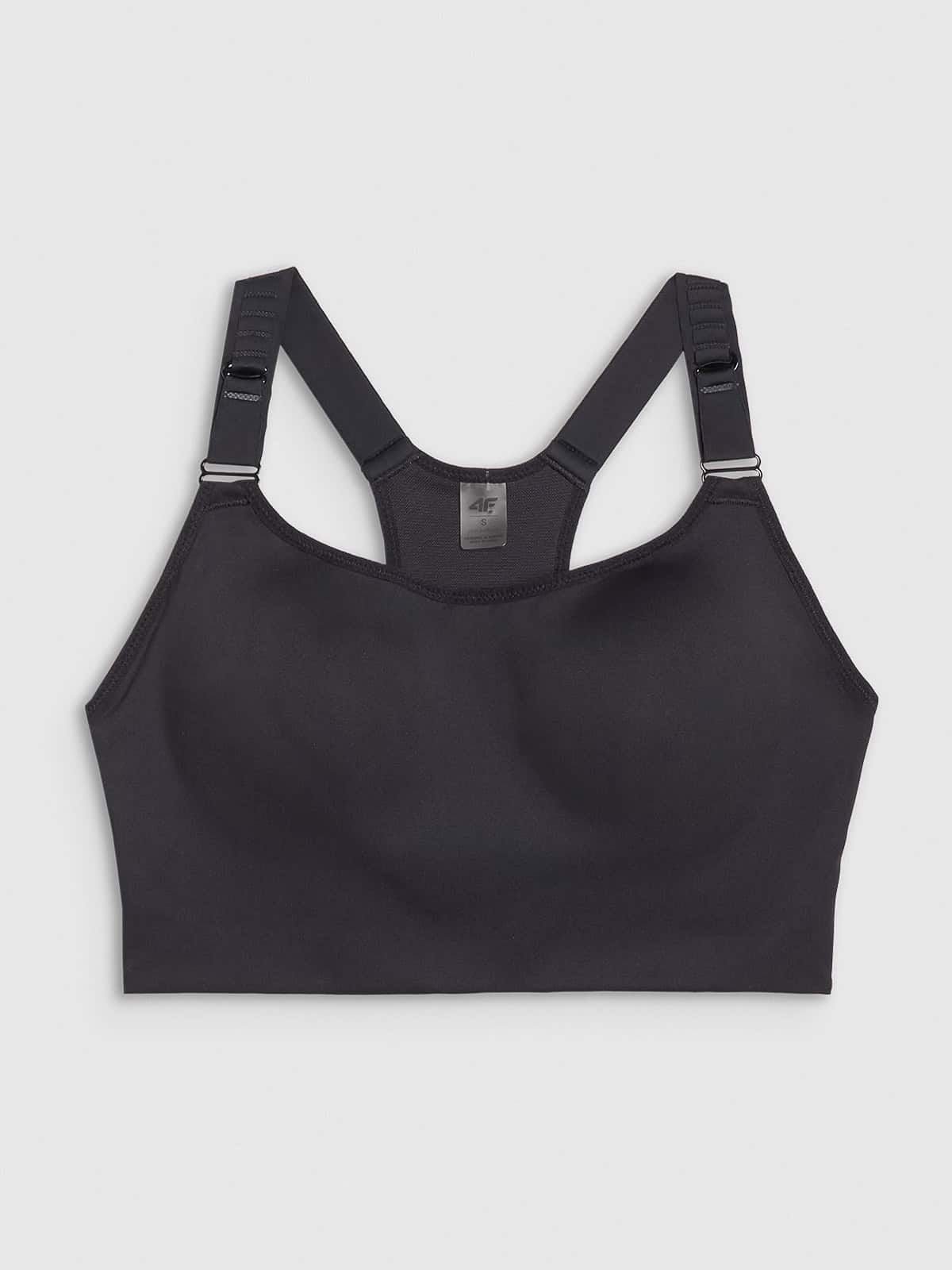 4F SPORT BRA, DEEP BLACK/163