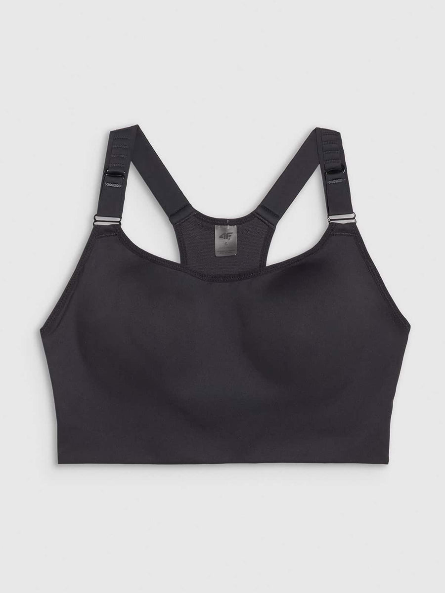 4F SPORT BRA, DEEP BLACK/163
