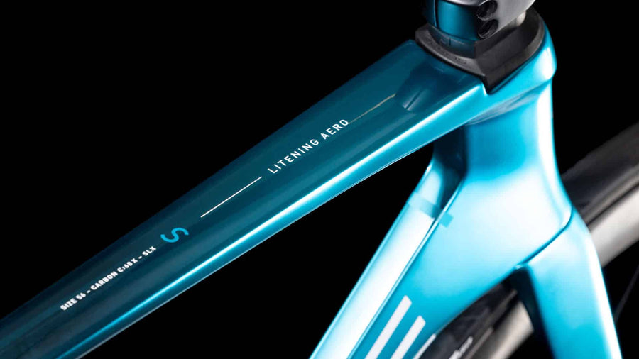 Cube Litening AERO C68X SLX chromeblue n liquidblue