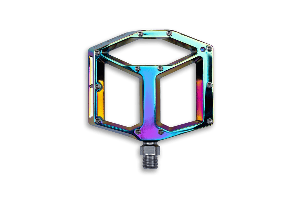 Cube ACID Pedals FLAT A3-ZP R oil slick