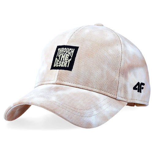 4F BASEBALL CAP, BEIGE ALLOVER